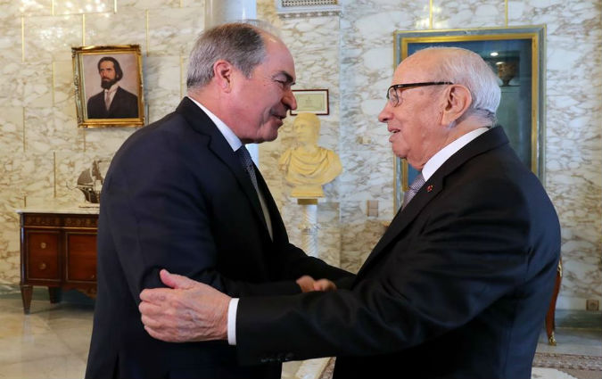 Le Président Essebsi reçoit le Premier ministre jordanien