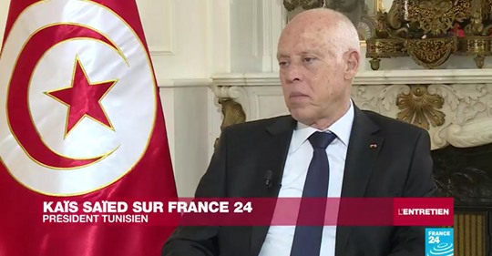 Kaïs Saïed règle ses comptes à Rached Ghannouchi sur France 24 : « Je n’aime pas que l’on me marche sur les pieds »