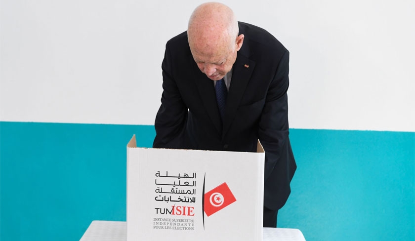 Présidentielle : Saied vote à Ennasr