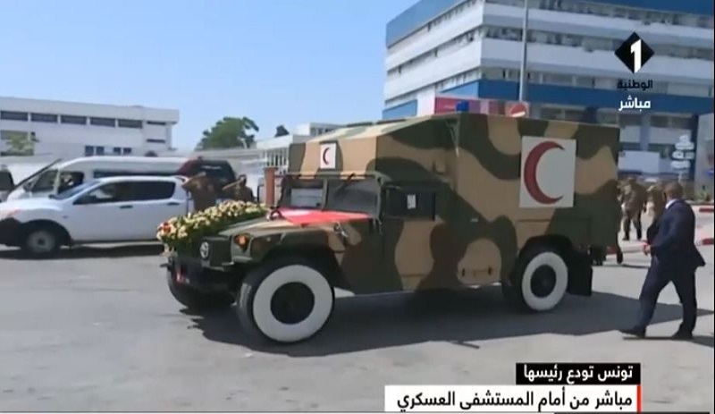 Tunisie: La dépouille du Président quitte l'hôpital militaire pour le Palais de Carthage