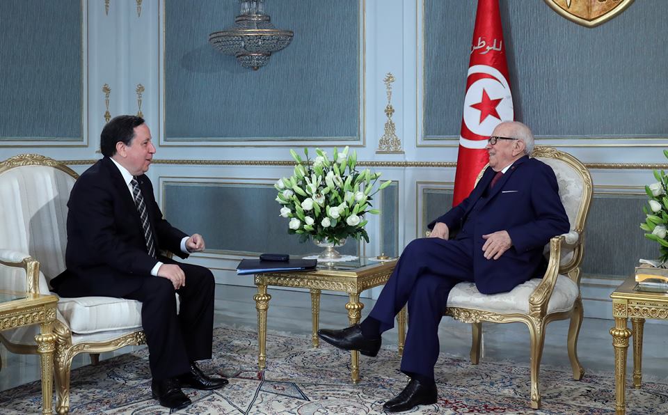 Les prochaines échéances diplomatiques au centre de l’entretien Caïd Essebsi-Jhinaoui
