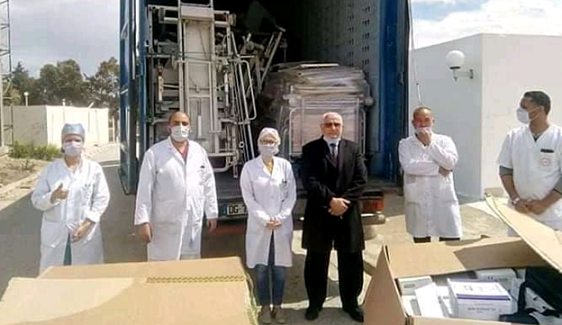 L'association T2RIV contribue à l'équipement du service Réa de l'hôpital Abderrahman Mami 