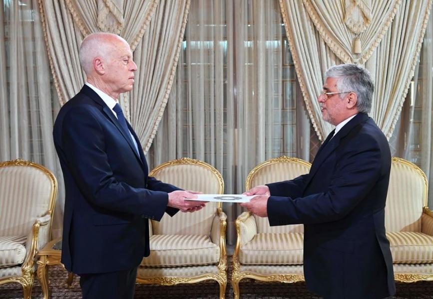 Kais Saied reçoit les lettres de créance du nouvel ambassadeur d’Iran à Tunis