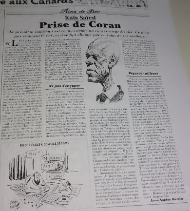 Quand « Le Canard Enchainé » épingle Kais Saied pour ses « incohérences»
