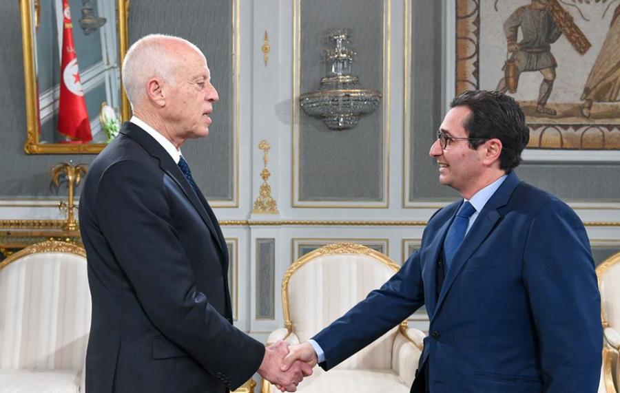 Kais Saïed reçoit Fadhel Abdelkefi, candidat à la présidence du gouvernement