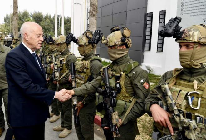 Kaïs Saïed salue la réussite de l’opération menée à Kasserine par l’unité spéciale de la Garde nationale