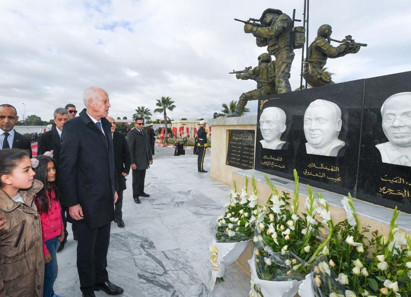Kais Saied préside le 4e anniversaire de la mort des martyrs de la garde présidentielle