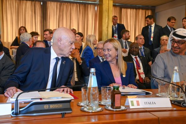 A Rome, Kaïs Saïed, plaide en faveur d'une "nouvelle institution financière mondiale"