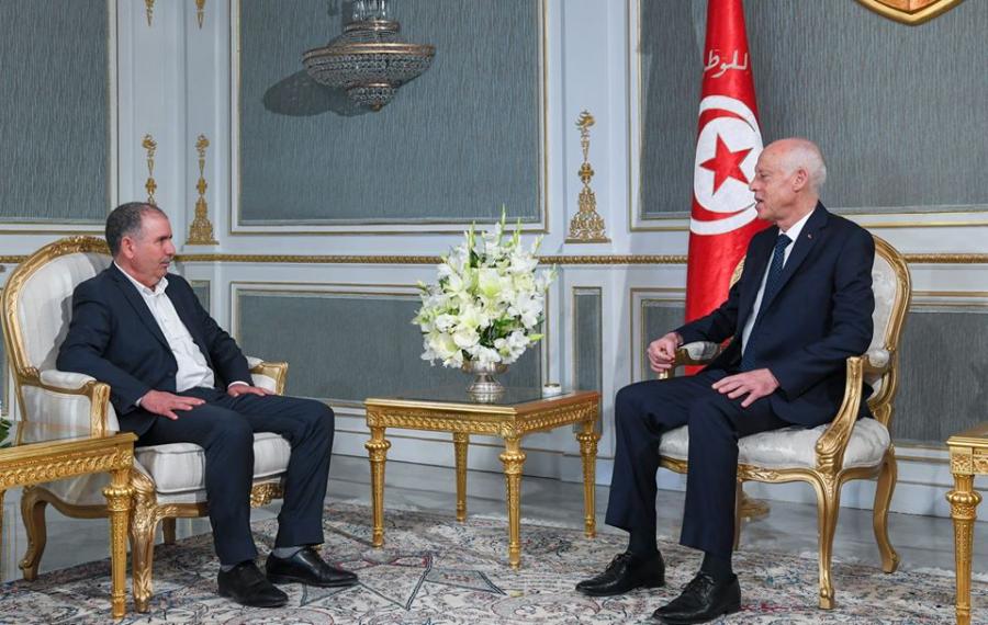 Kaïs Saïed reçoit le secrétaire général de l’UGTT