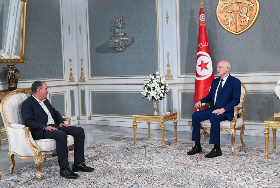 Kaïs Saïed s’entretient avec le Secrétaire général de l’UGTT