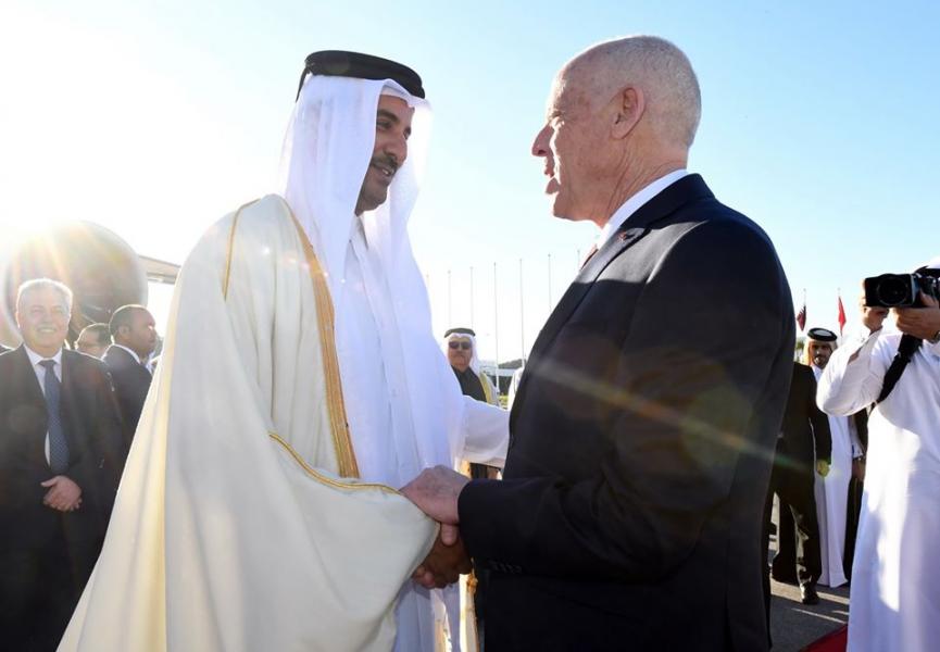 Départ de l’Emir de Qatar à la fin de sa visite en Tunisie