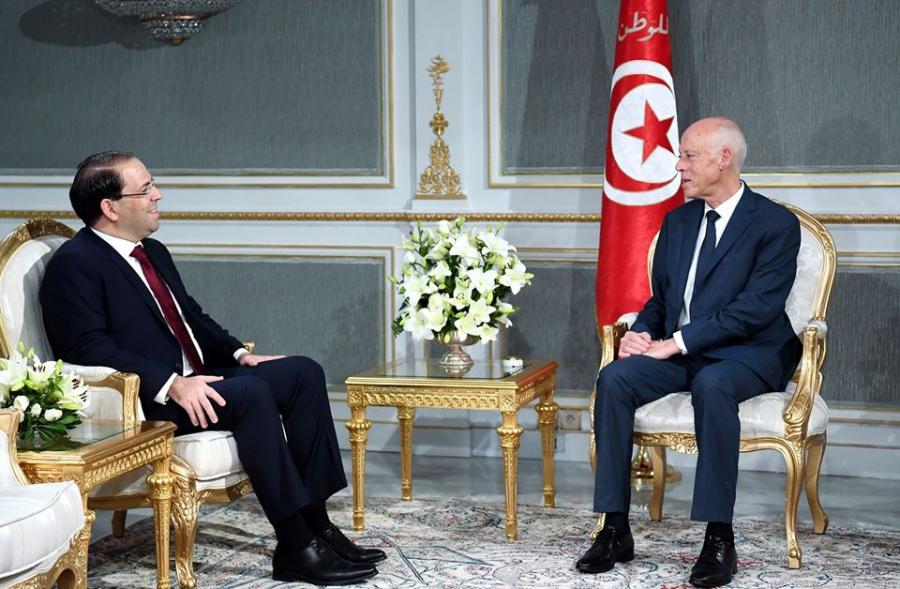 Youssef Chahed fait un compte rendu au président Kaïs Saïed de sa mission en Algérie