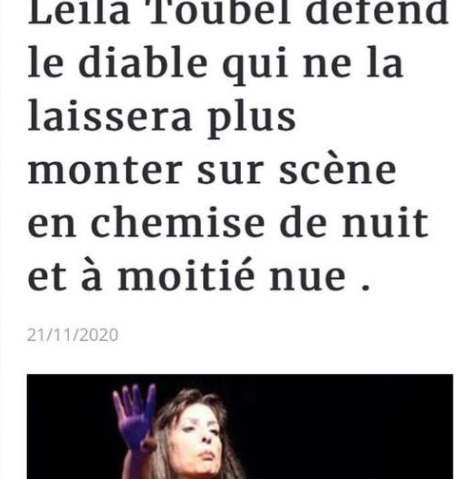 Quand Leila Toubel est accusée de défendre les obscurantistes !!!!