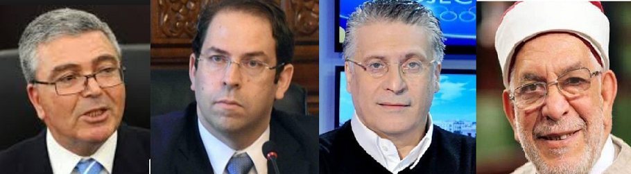 La présidentielle se jouera-t-elle entre Zbidi, Chahed, Karoui et Mourou ?