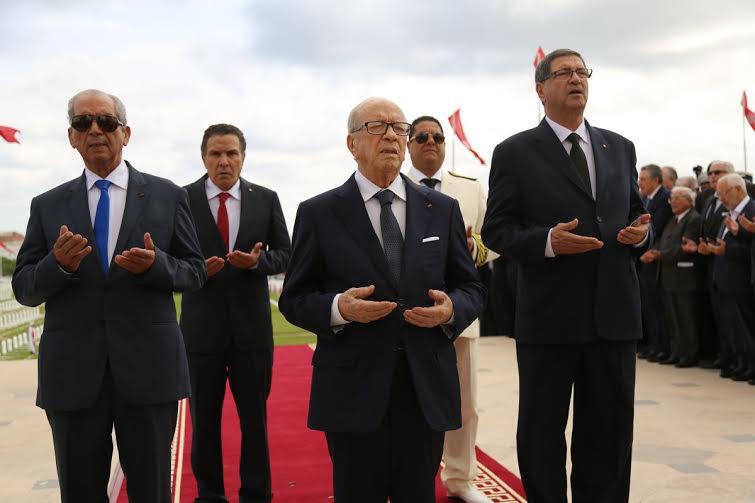 52 ème anniversaire de l'Evacuation: Les trois présidents à Bizerte