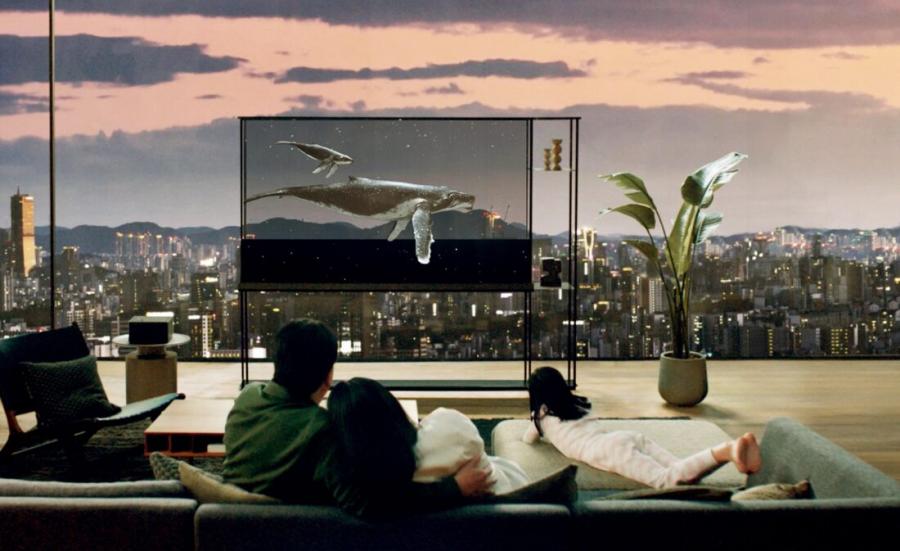 Le premier téléviseur OLED 4K transparent et sans fil de LG offre une nouvelle expérience d'écran