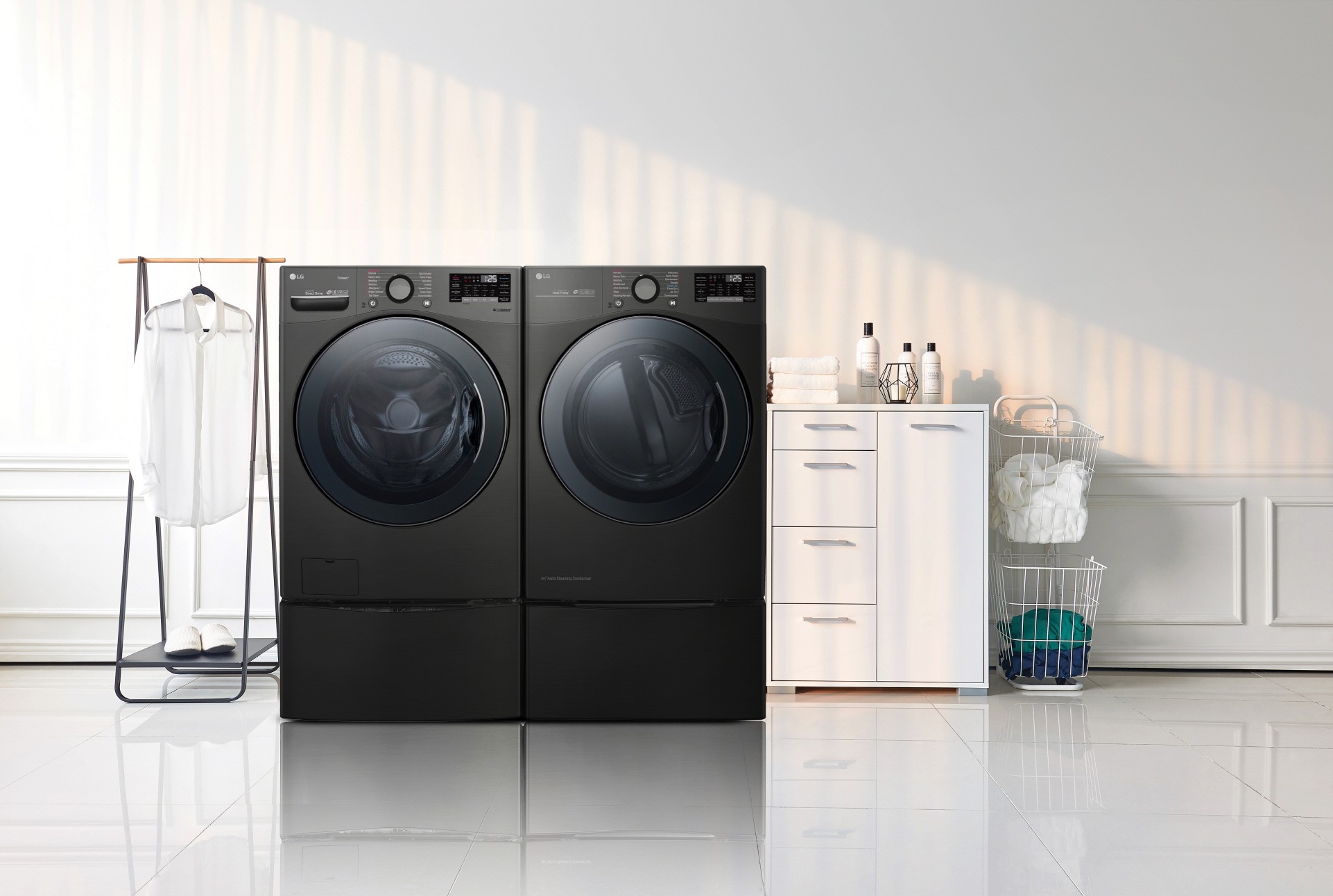 Le nouveau lave-linge et sèche-linge LG établit une nouvelle norme pour la commodité de la lessive