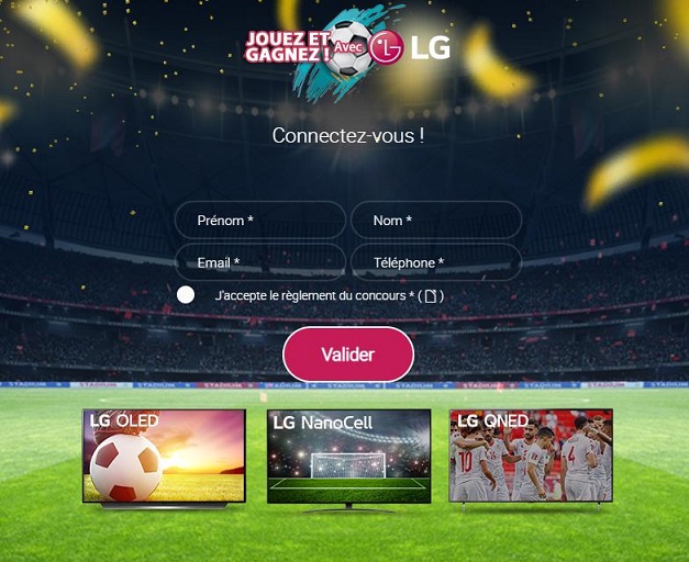 LG annonce les heureux gagnants du Jeu LG App