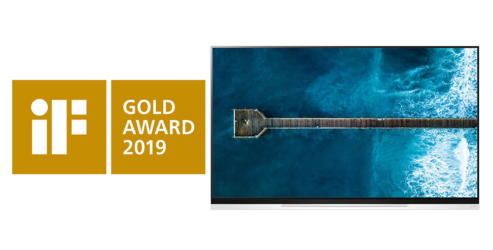 Le téléviseur OLED de LG remporte le prix iF Gold de l'excellence du design