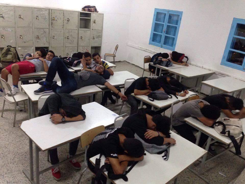 Le Kef : Les élèves du lycée pilote ont passé la nuit dans les salles de classe