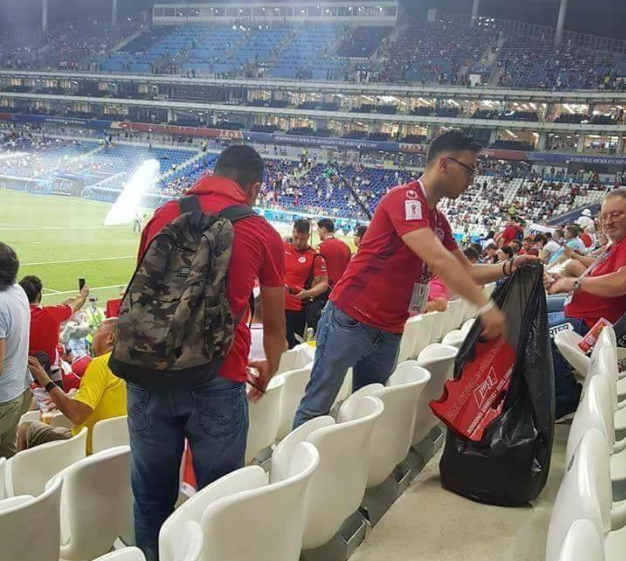 Le geste "magique" des supporters tunisiens après la défaite des Aigles