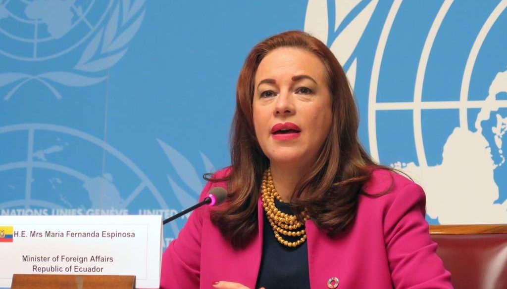 María Fernanda Espinosa: "Nous allons travailler au renforcement du système multilatéral et à la revitalisation de l’ONU"