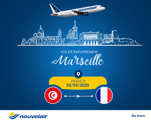 Nouvelair organise un vol de rapatriement vers la France