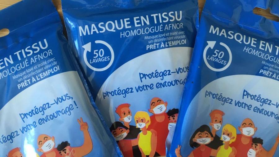 Des masques en tissu reçus en Alsace proviennent de Tunisie