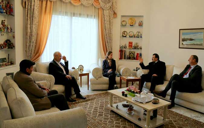 Convalescente, Maya Jeribi reçoit la visite de Rached Ghannouchi