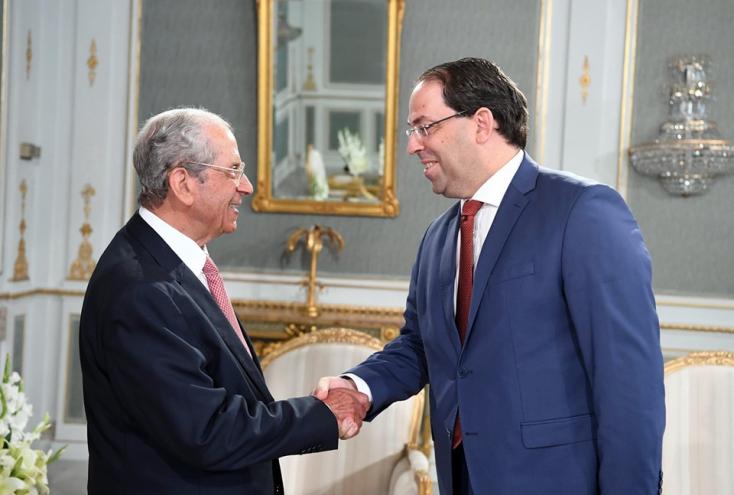 Mohamed Ennaceur s’entretient avec Youssef Chahed