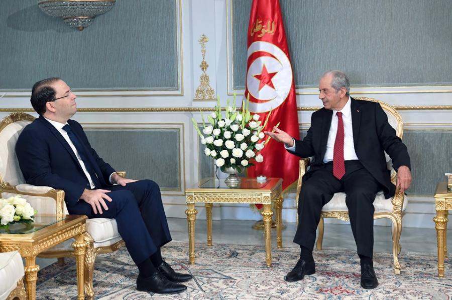 La situation sécuritaire et économique au centre de l’entretien Ennaceur-Chahed