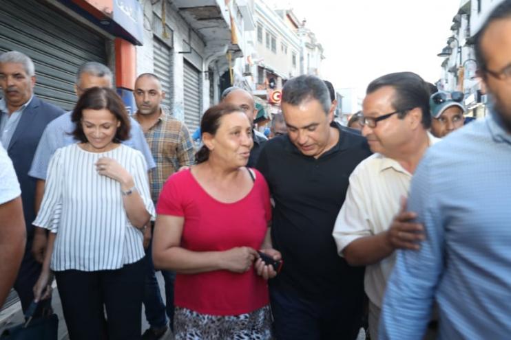 Mehdi Jomâa à Bab Souika : « Ensemble, nous entrerons à Carthage par la grande porte »