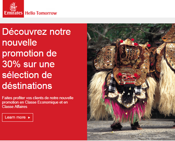 Emirates continue à faire sa promotion en Tunisie, comme si de rien n'était !