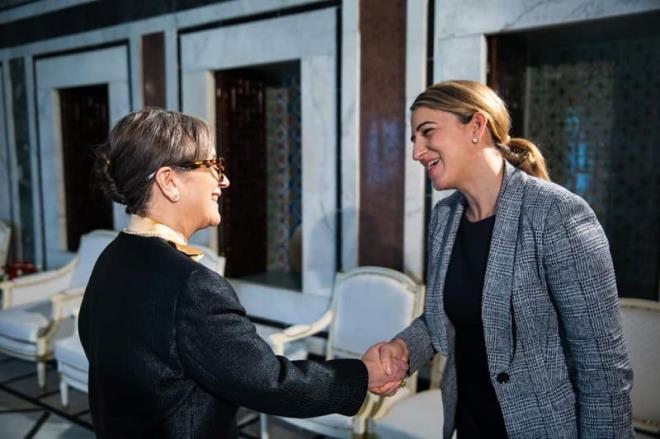 La sous-secrétaire d’Etat américaine en charge du Proche-Orient reçue par Najla Bouden