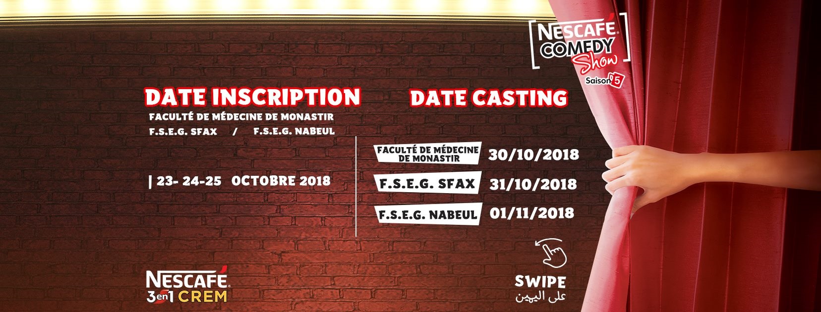 NESCAFÉ COMEDY SHOW, saison 5, inscription et casting