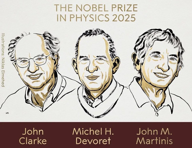 Le Nobel de physique décerné à un Britannique, un Américain et un Français