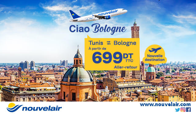 Nouvelair lance une nouvelle ligne reliant Tunis à Bologne