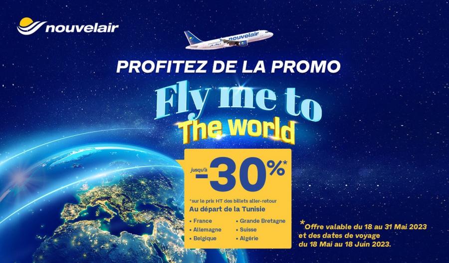 Nouvelair lance sa promo estivale « Fly Me To The World »
