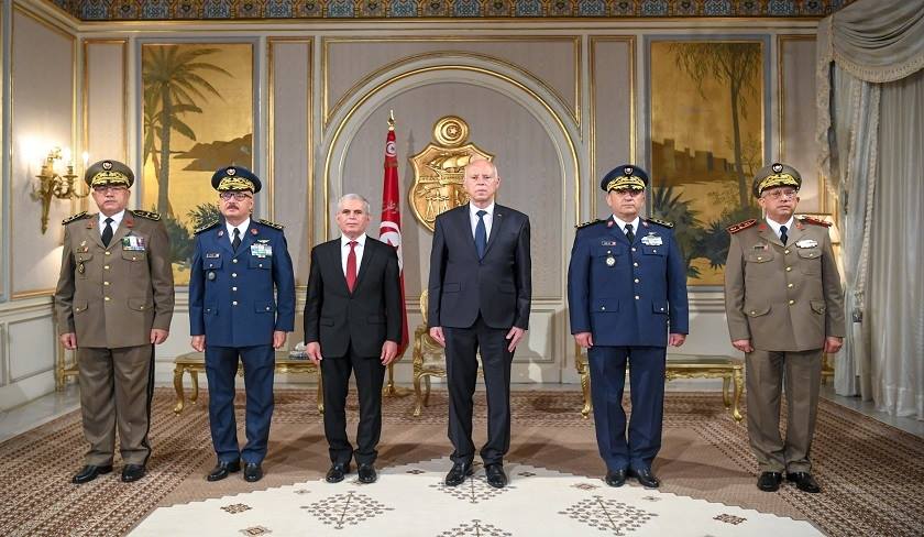 Kaïs Saied élève 4 officiers généraux au rang de Général de division