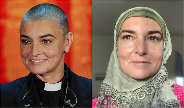 Du crâne rasé au voile, la chanteuse Sinead O'Connor s'est convertie à l'islam