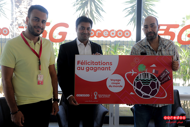 Ooredoo annonce le premier heureux gagnant du jeu de recharge « Coupe du monde »