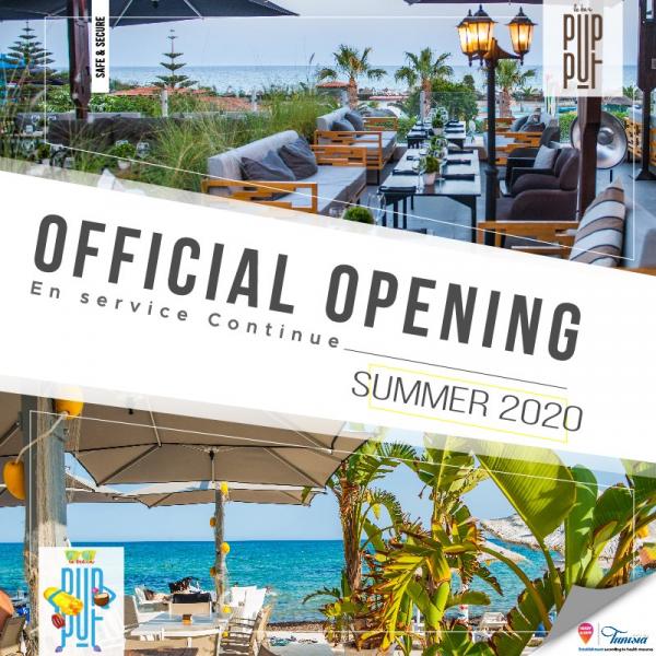Pupput le Bar et Pupput le Beach rouvrent leurs portes le 04 juin 2020