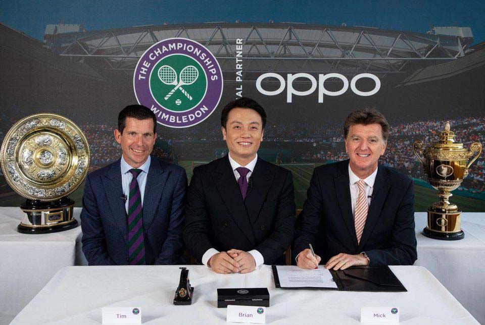 OPPO devient fournisseur officiel du Grand Chelem de Wimbledon