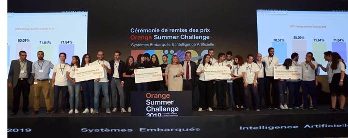 Orange Summer Challenge 2019: Les systèmes embarqués et l’intelligence artificielle, au cœur de l’innovation numérique