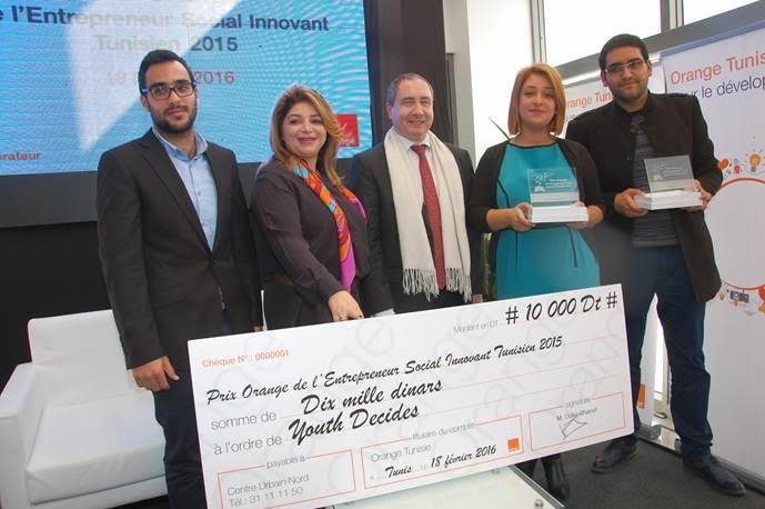 Orange annonce les 2 lauréats du Prix de l'Entrepreneur Social Innovant Tunisien