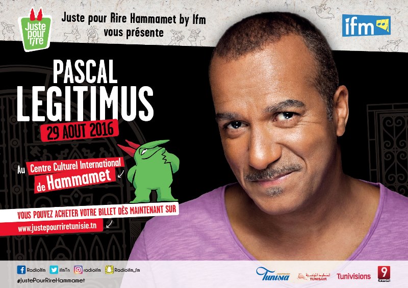 Festival « juste pour rire » Hammamet : Pascal Légitimus, le célèbre « inconnu » sur scène ce soir