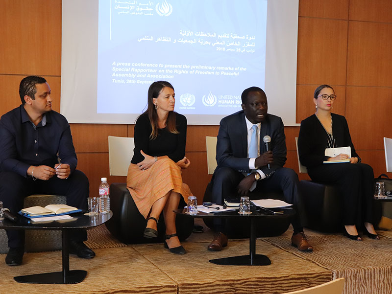 Le Rapporteur Spécial de l'ONU : "La gestion des manifestations en Tunisie s’est améliorée mais…"