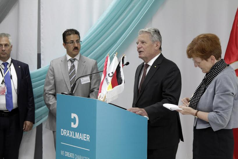 Le Président allemand visite DRÄXLMAIER Tunisie