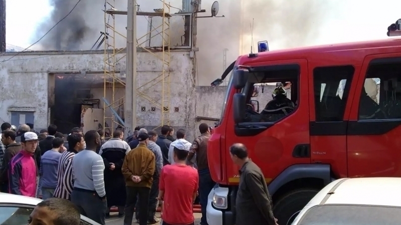Incendie dans un dépôt de friperie à Kairouan