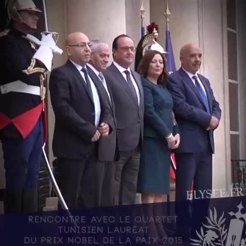 Le Quartet reçu par François Hollande à l'Elysée